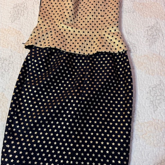 Escada Gold and Black Star Pattern Dress - Picture 10 of 17